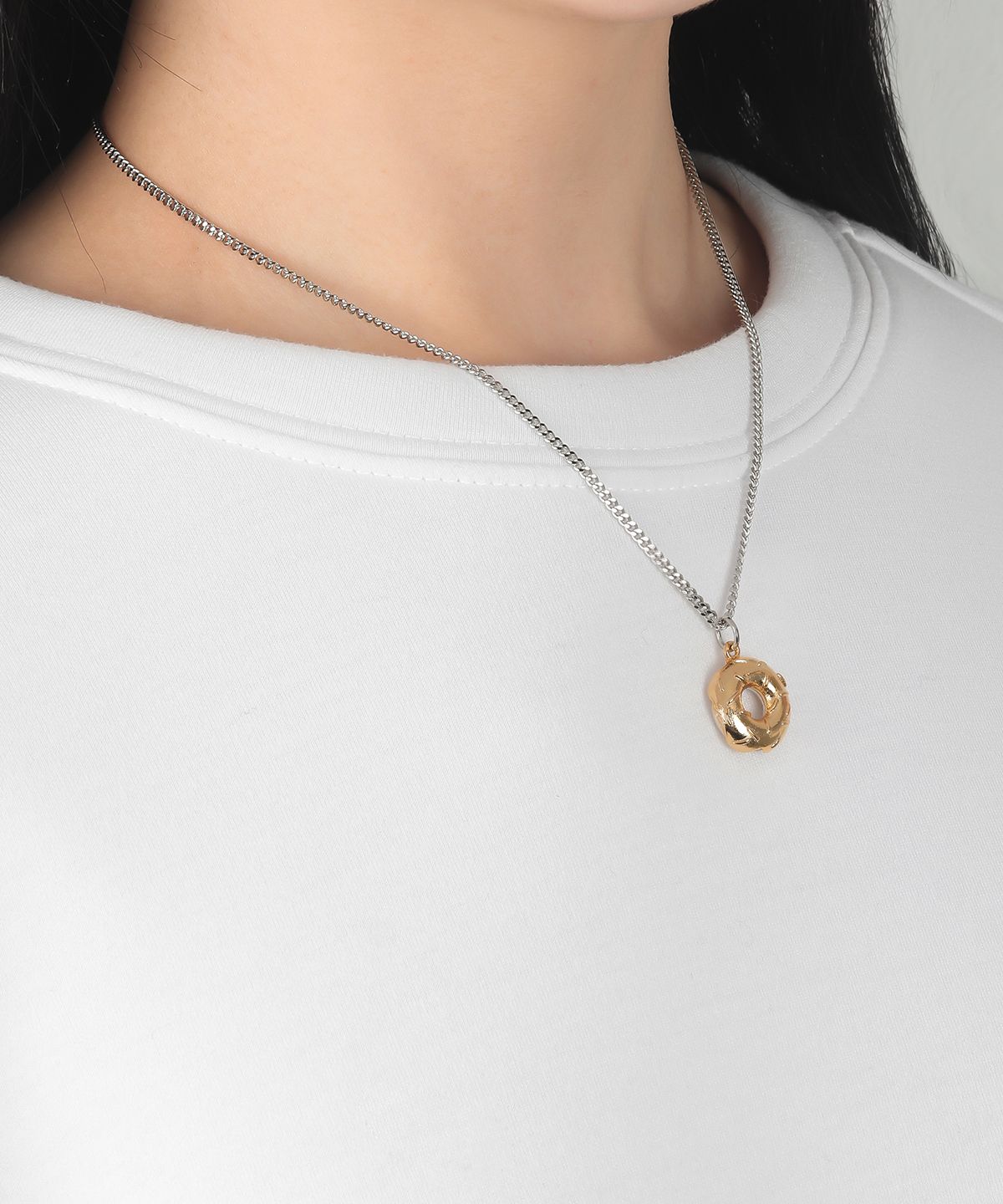 논논(NONENON) DONUT NEC SILVER925(18K GOLD PLATED)