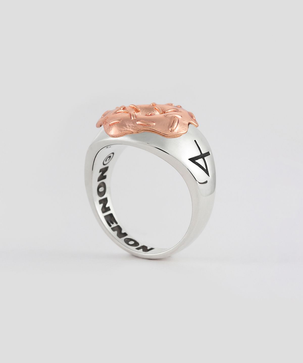 논논(NONENON) DONUT RNG SILVER925(18K ROSEGOLD PLATED)
