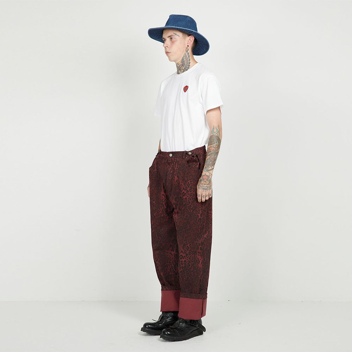 에프엠9102(FM91.02) 3 BUTTONS CLUB PANTS_leopard