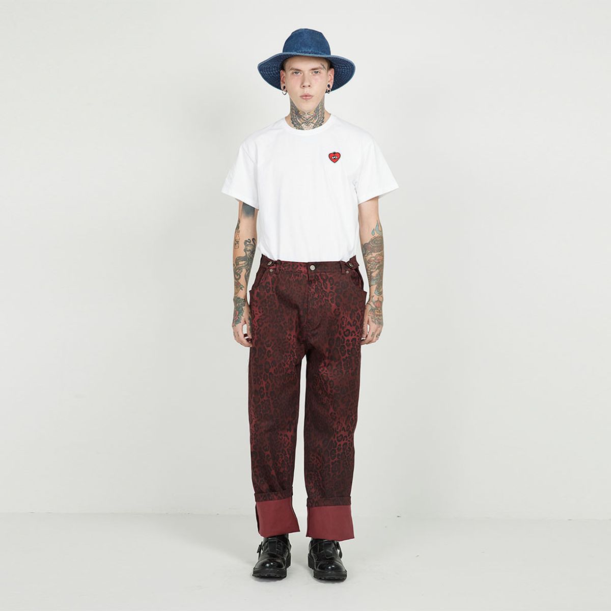 에프엠9102(FM91.02) 3 BUTTONS CLUB PANTS_leopard