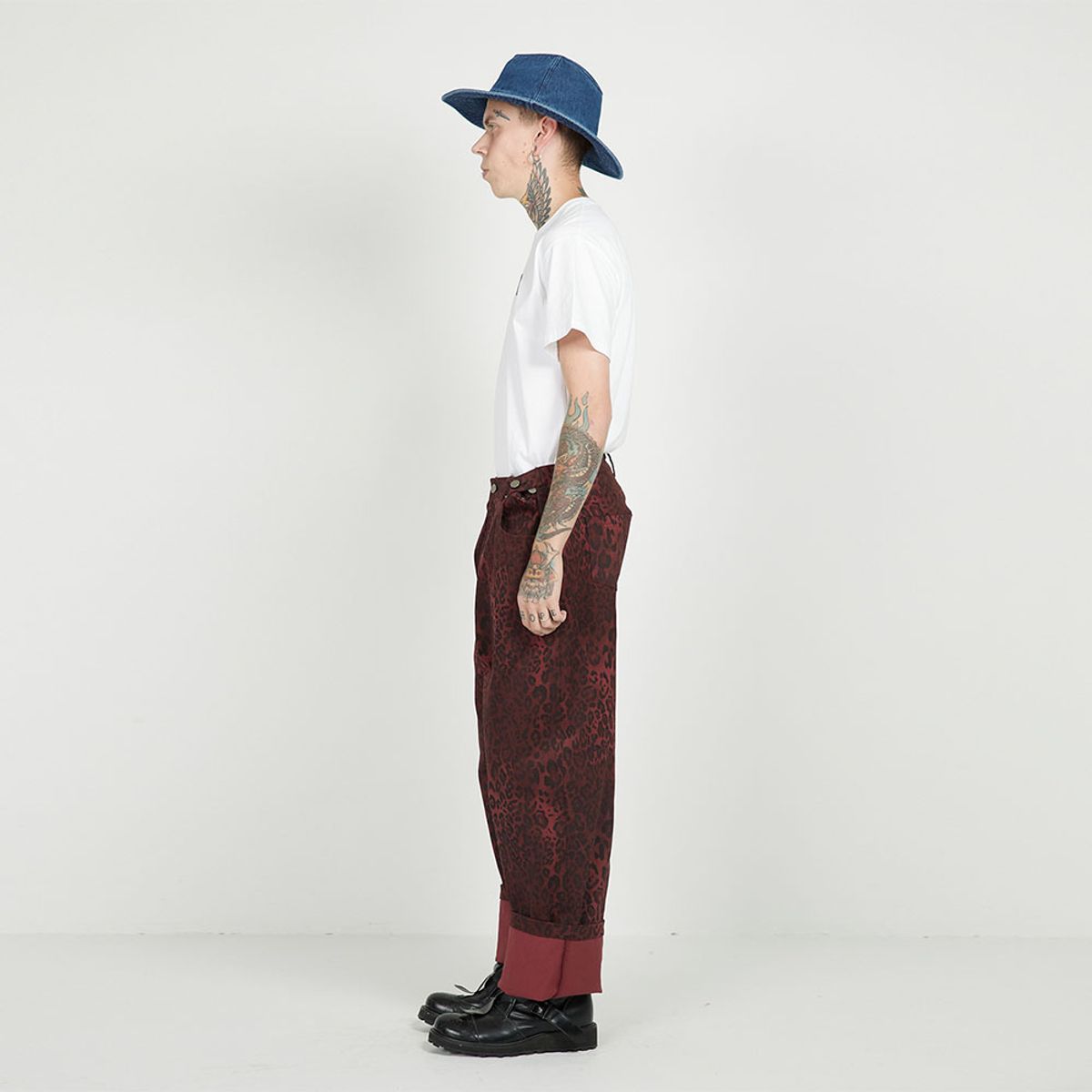 에프엠9102(FM91.02) 3 BUTTONS CLUB PANTS_leopard