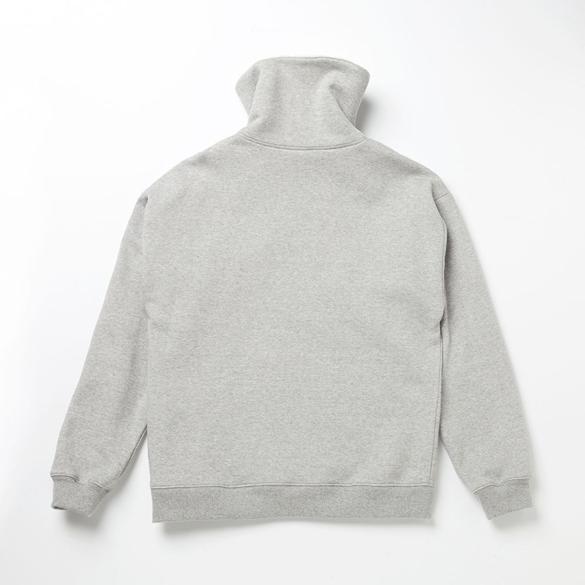 에프엠9102(FM91.02) FLEECE COLLAR HALF ZIP CREW_grey