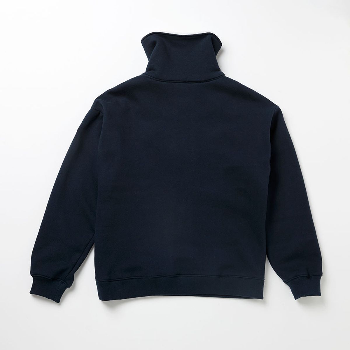 에프엠9102(FM91.02) FLEECE COLLAR HALF ZIP CREW_navy