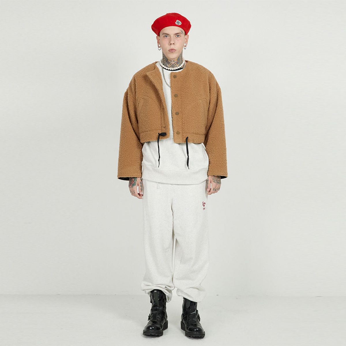 에프엠9102(FM91.02) TEDDY BLOUSON_camel