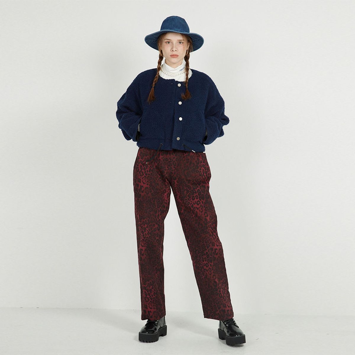 에프엠9102(FM91.02) TEDDY BLOUSON_navy