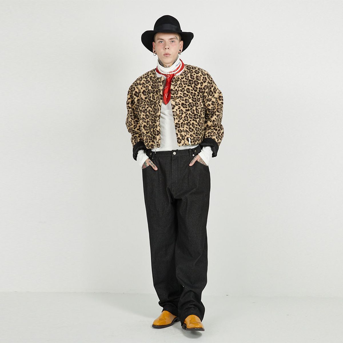 에프엠9102(FM91.02) TEDDY BLOUSON_leopard