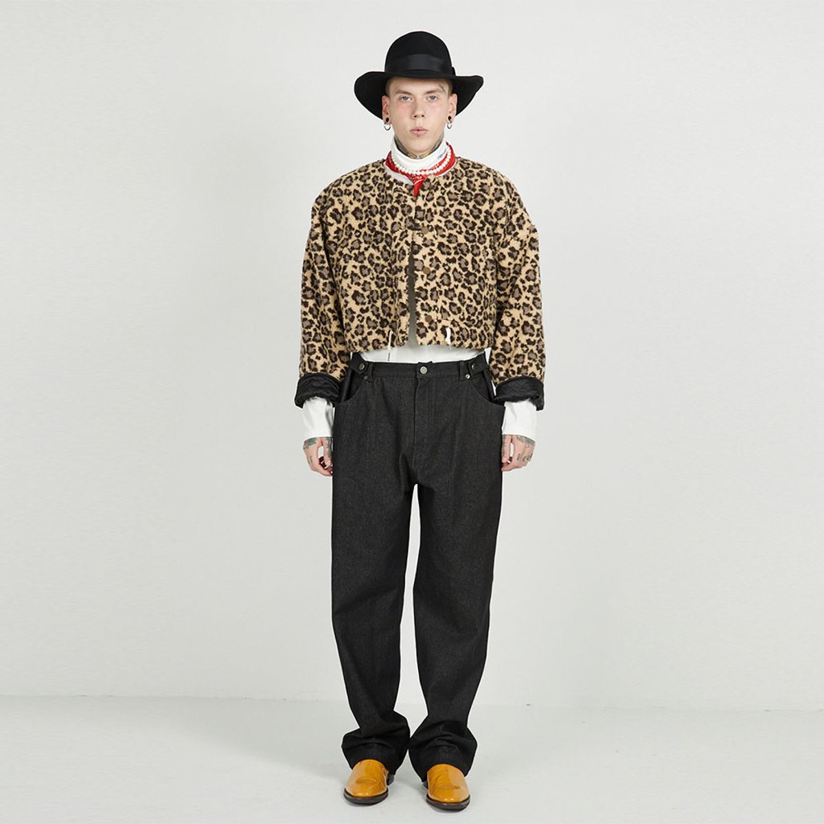 에프엠9102(FM91.02) TEDDY BLOUSON_leopard