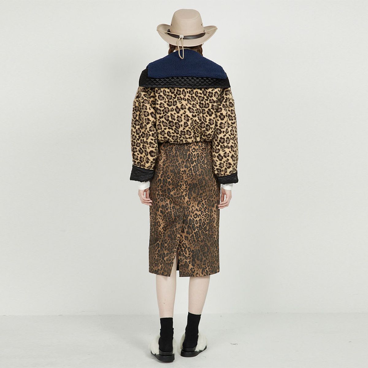 에프엠9102(FM91.02) TEDDY BLOUSON_leopard