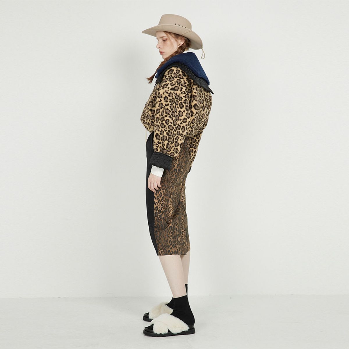 에프엠9102(FM91.02) TEDDY BLOUSON_leopard