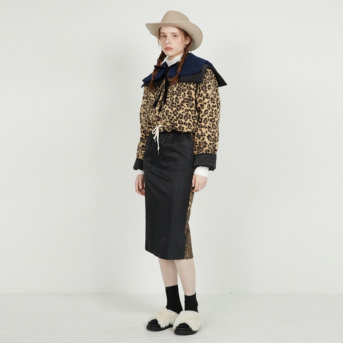 에프엠9102(FM91.02) TEDDY BLOUSON_leopard