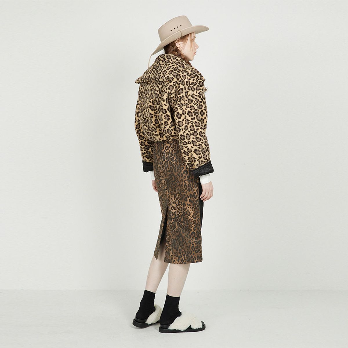 에프엠9102(FM91.02) TEDDY BLOUSON_leopard