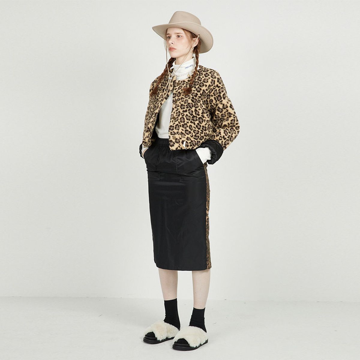 에프엠9102(FM91.02) TEDDY BLOUSON_leopard