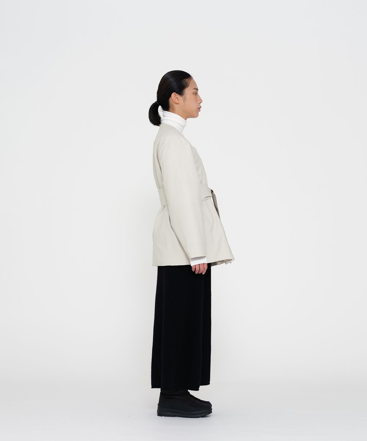 고목(KOMOK) 두루마기 하프 패딩 코트