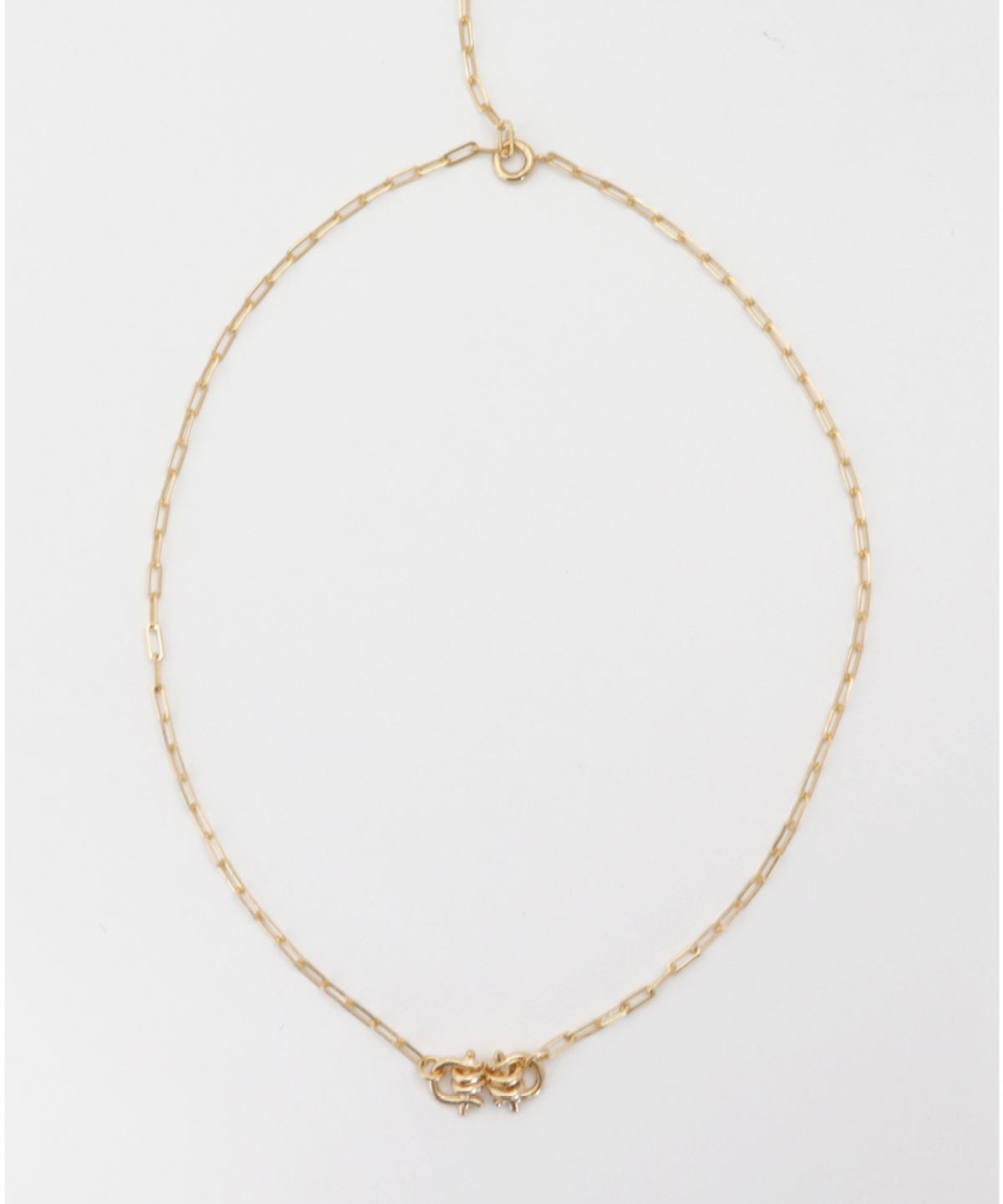 엘리오나(ELYONA) Double Shackled Necklace 더블체인 목걸이