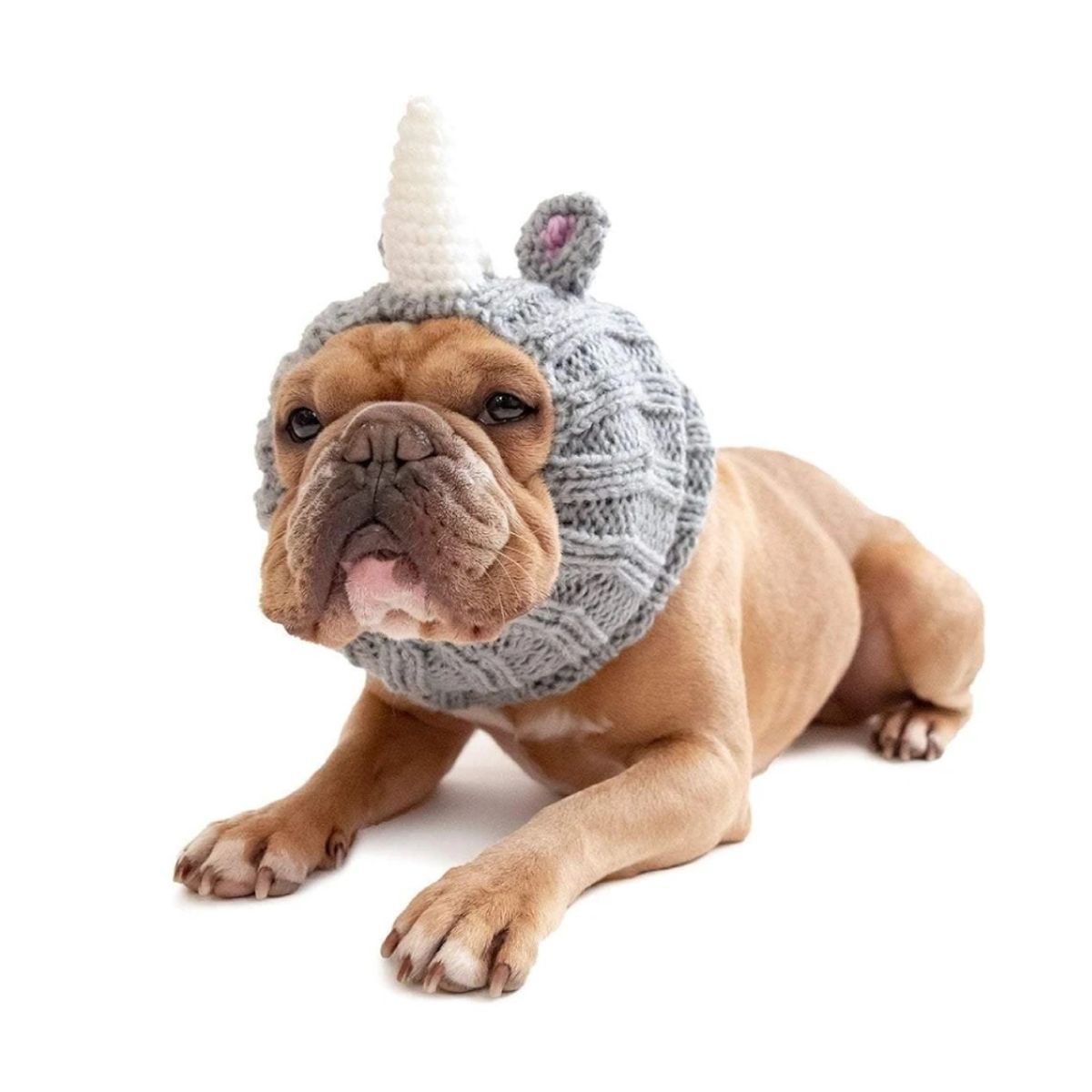주스누드(ZOO SNOODS) 니트 후드 라이노
