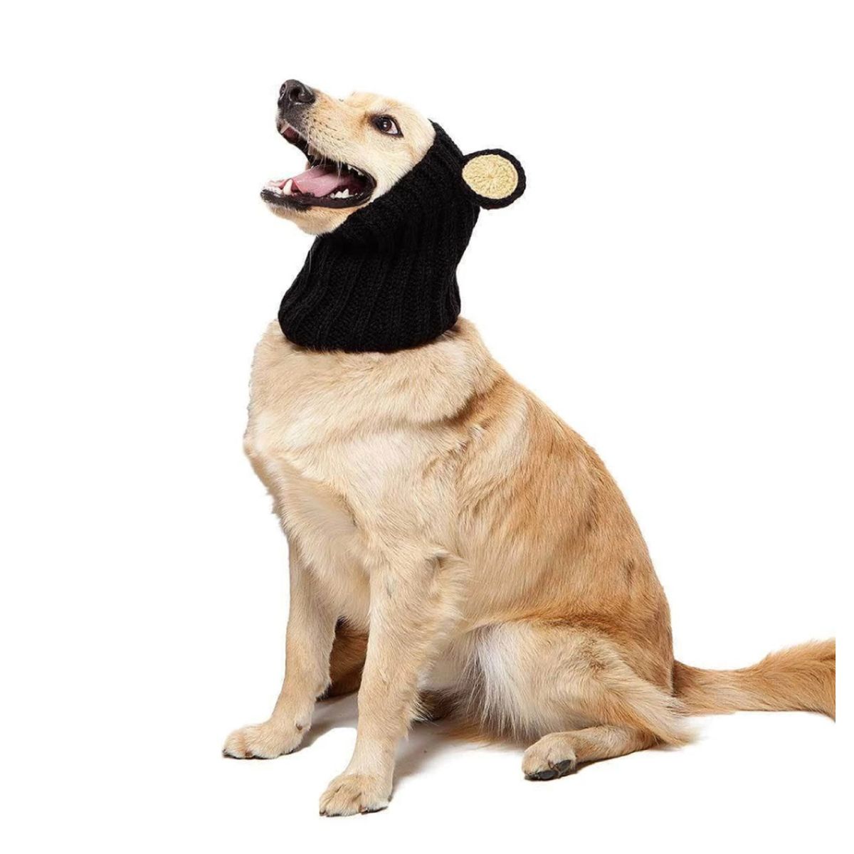주스누드(ZOO SNOODS) 니트 후드 블랙 베어