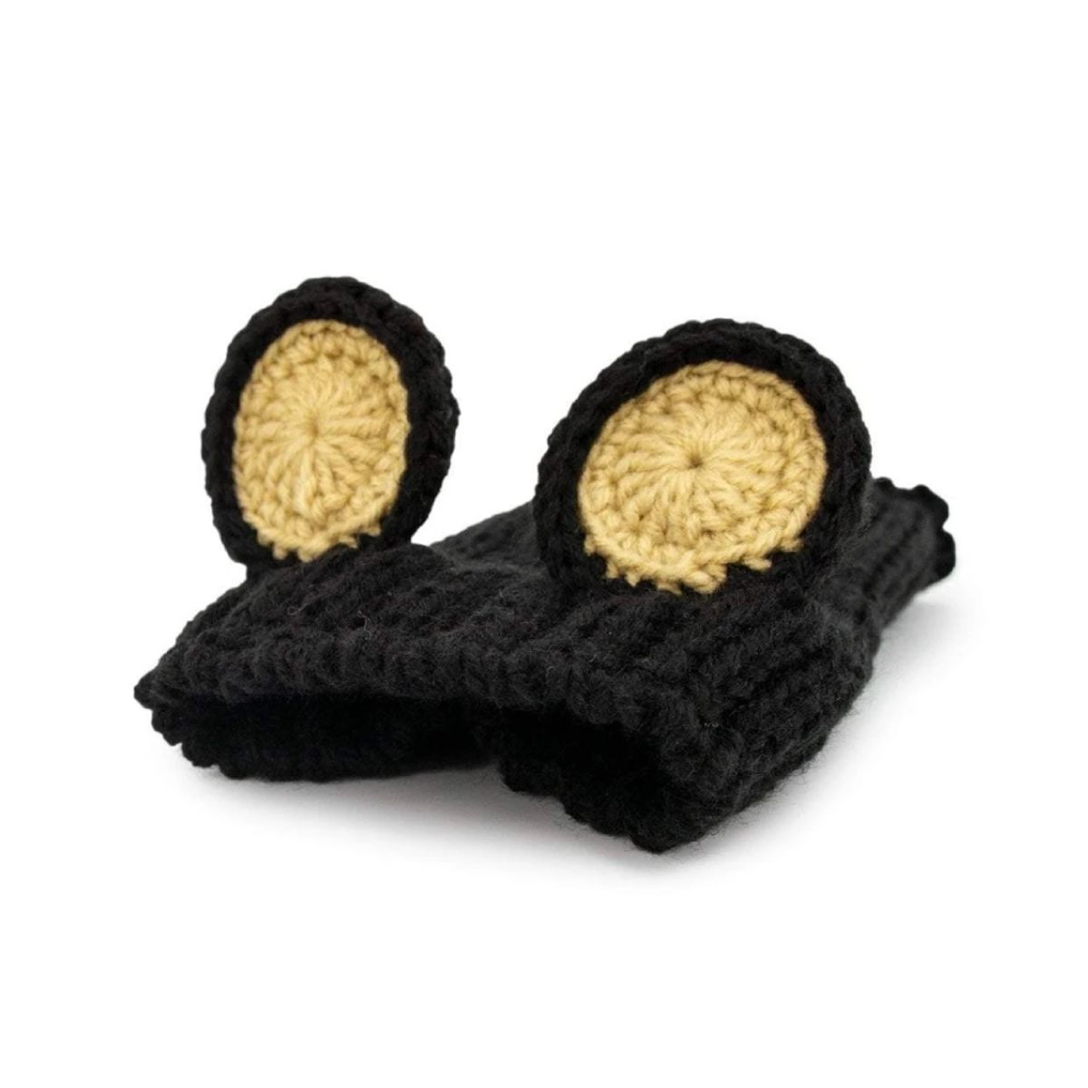 주스누드(ZOO SNOODS) 니트 후드 블랙 베어