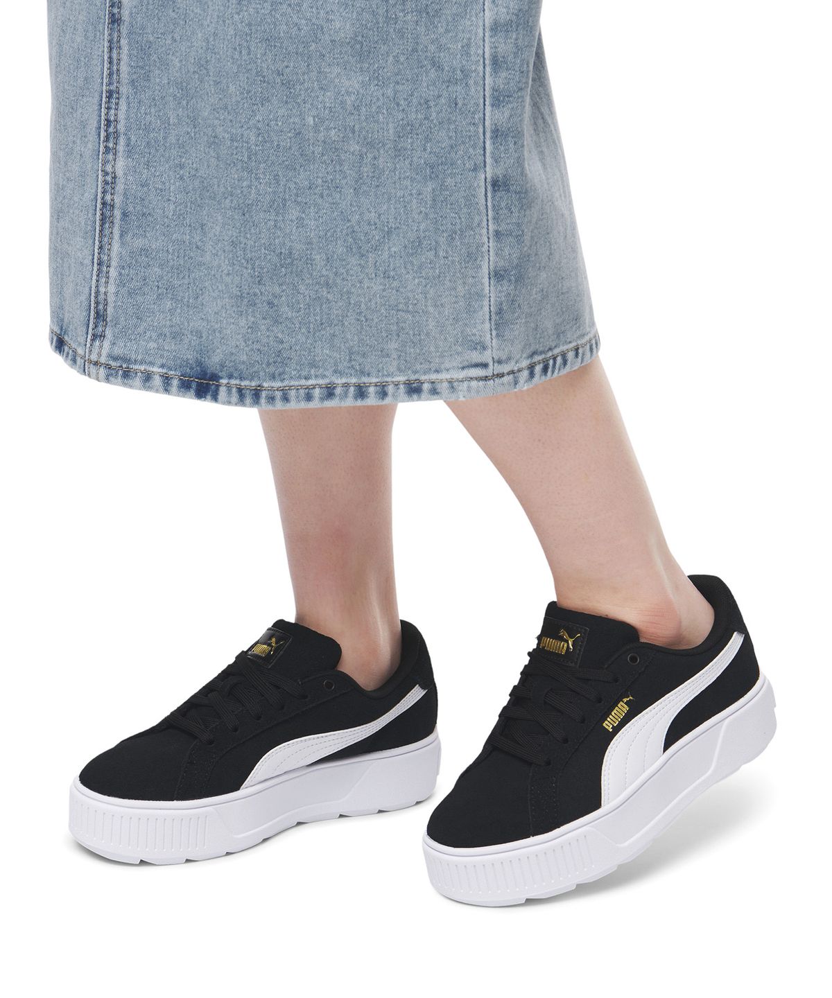 푸마(PUMA) 카르멘 - 블랙:화이트:골드 / 384614-02