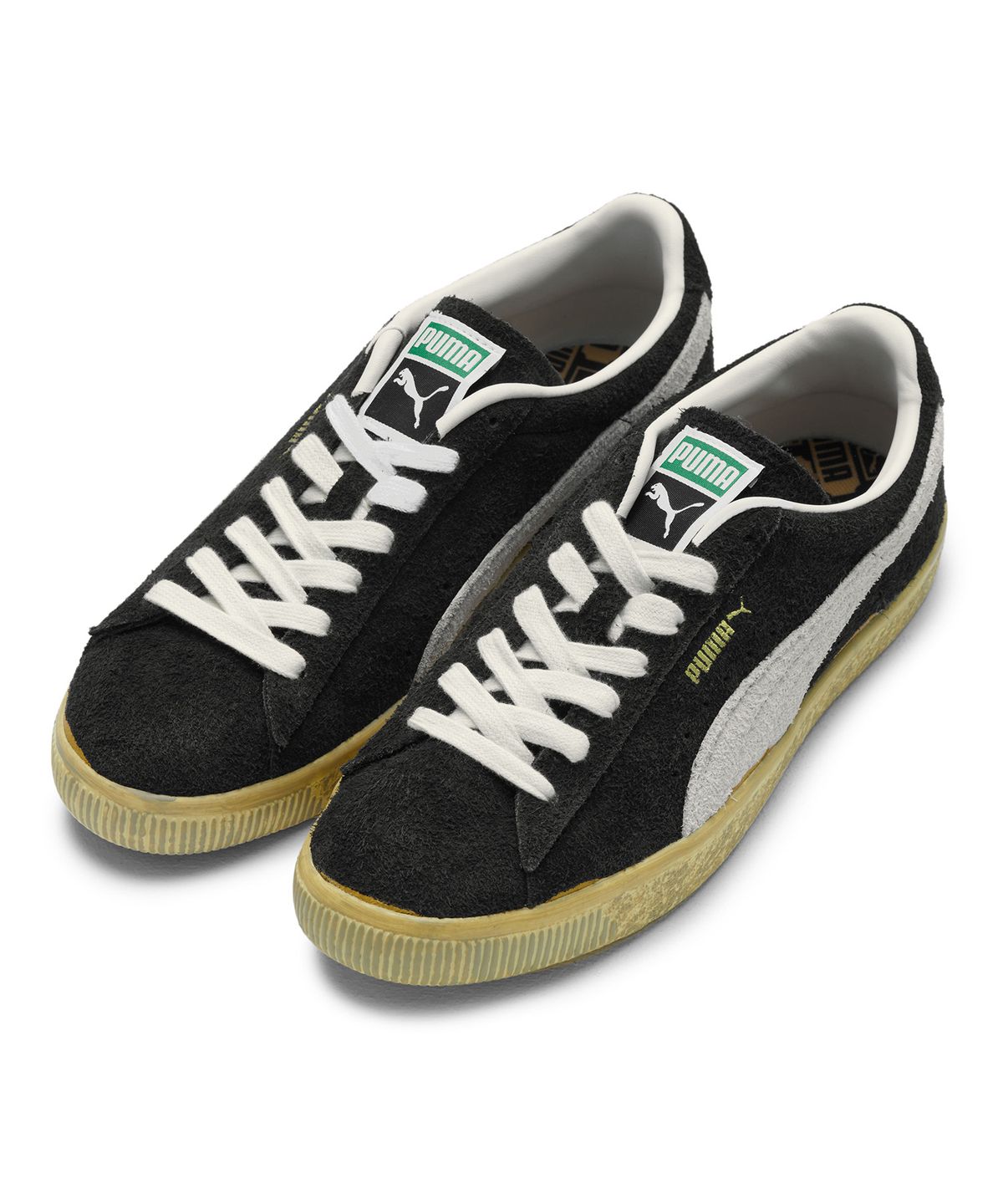 푸마(PUMA) 더 네버원 스웨이드 빈티지 - 블랙:화이트:옐로우 / 383322-01