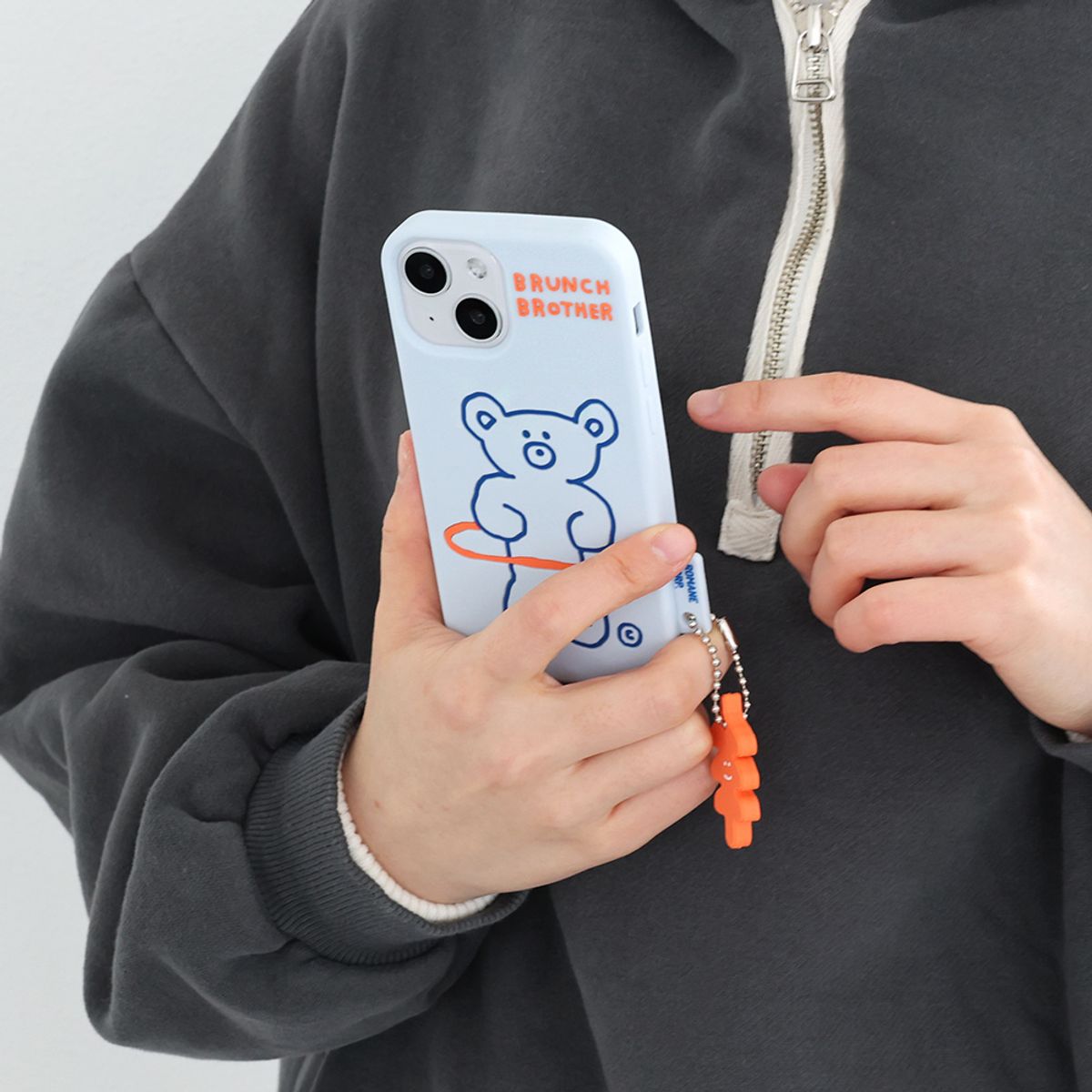 브런치브라더(BRUNCH BROTHER) Brunch Brother 홀라베어 실리콘 케이스 iPhone13