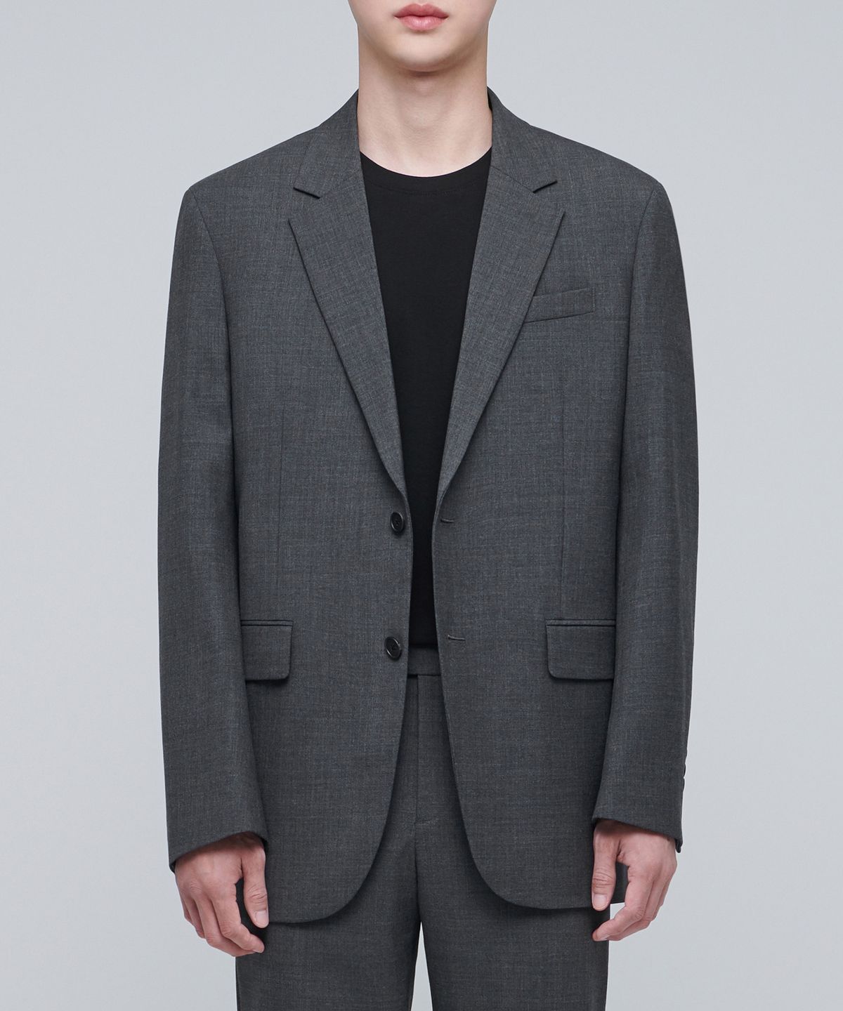 무신사 스탠다드(MUSINSA STANDARD) 릴렉스드 베이식 울 블레이저 [미디엄 그레이]