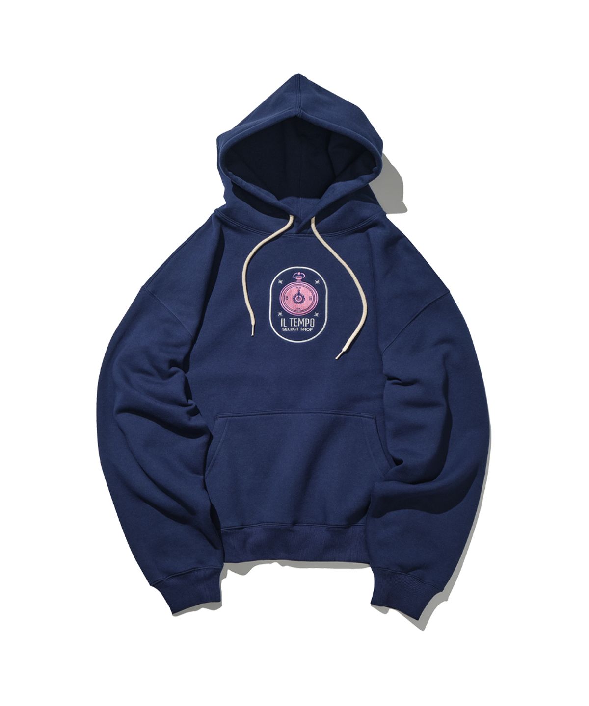 일템포셀렉샵(IL TEMPO SELECT SHOP) 빅로고 벌룬 기모후드 네이비