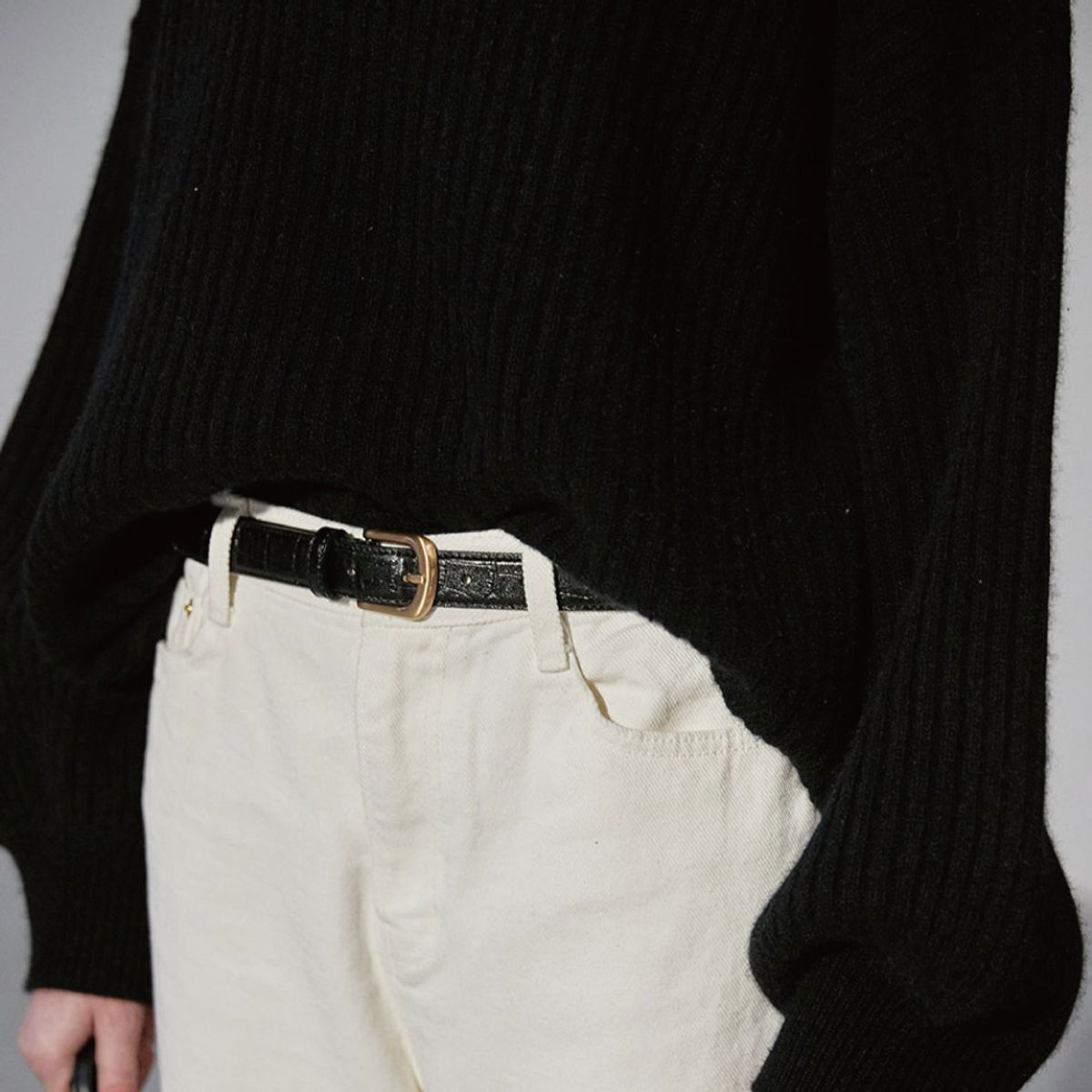 위메농(OUI MAIS NON) Sofia classic leather belt