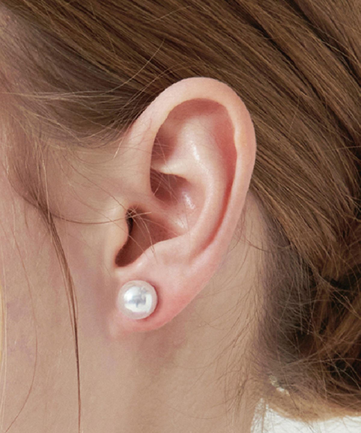 티오유(TOU) HL22 Big pure lovely pearl earrings