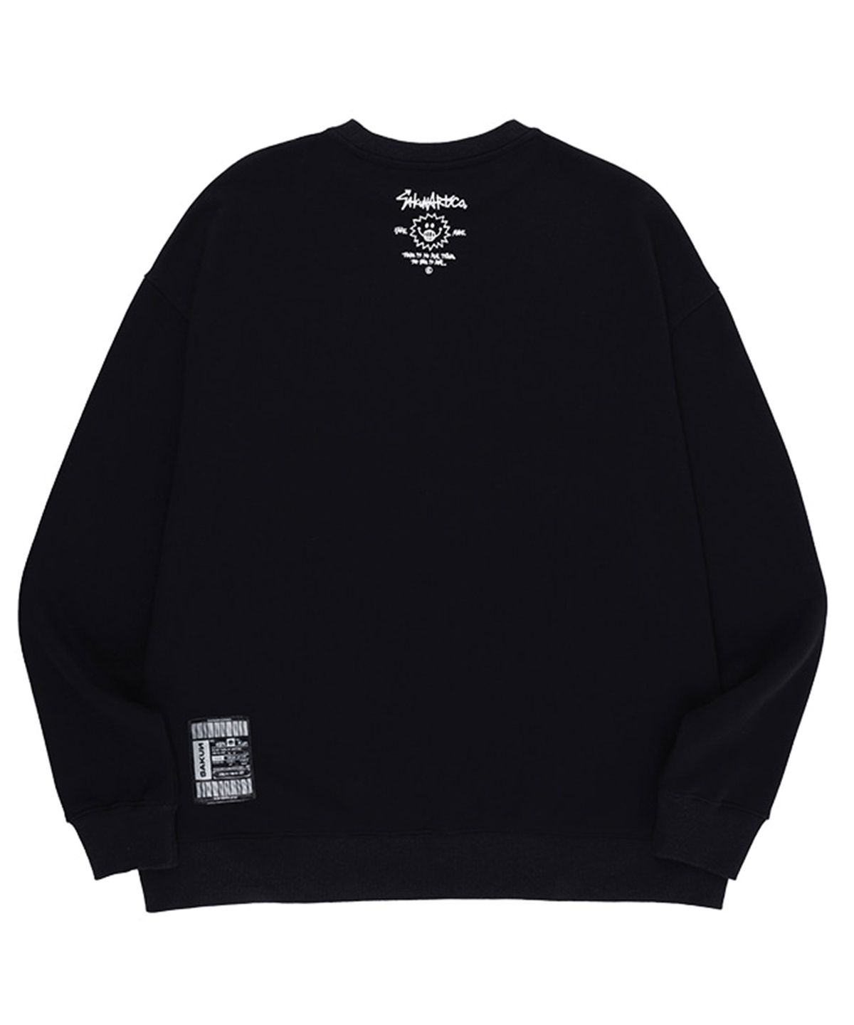 사쿤(SAKUN) 남녀공용 맨투맨(블랙) $MILE OG MTM T-SHIRT BLACK
