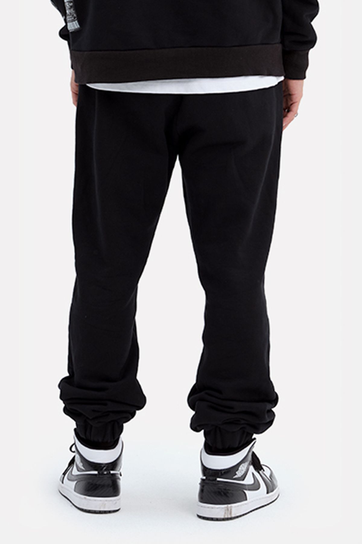 사쿤(SAKUN) 남녀공용 면 조거팬츠 DOOD J-PANTS BLACK
