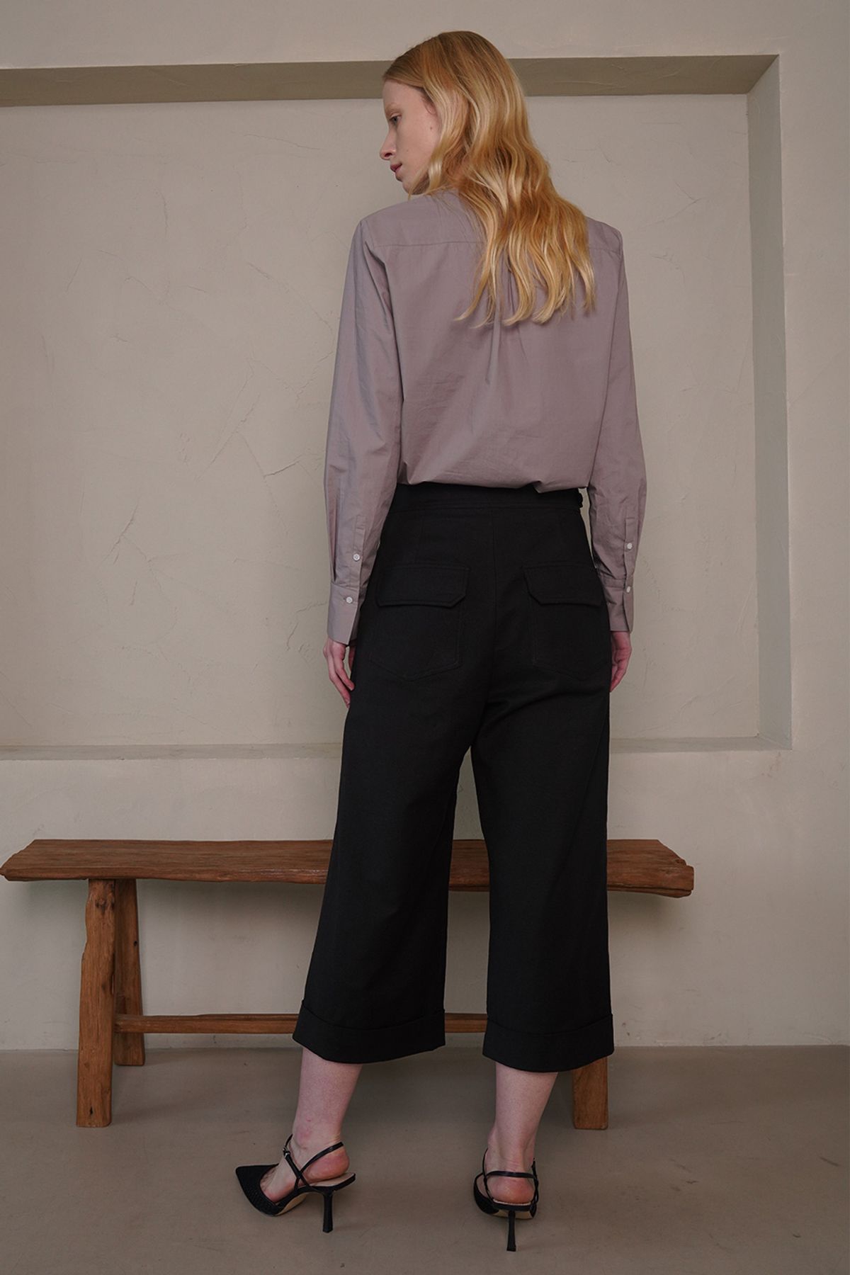 레터스(LETTUCE) Jully button shirts (grey)