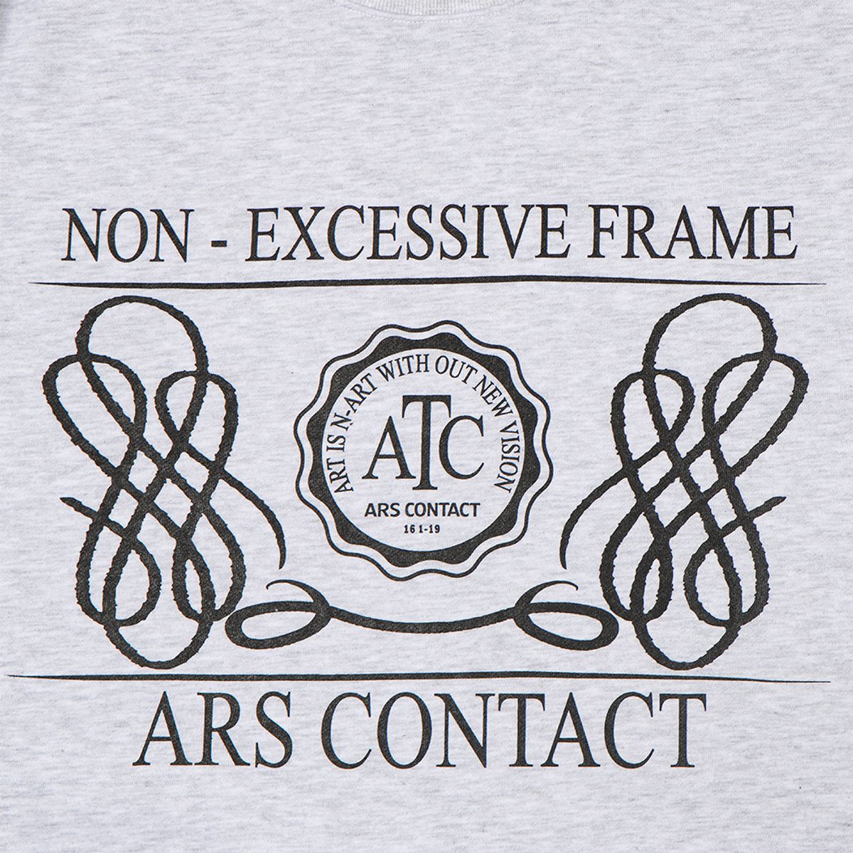 아르스 콘택트(ARSCONTACT) AC NECK SWEAT SHIRTS.GRAY