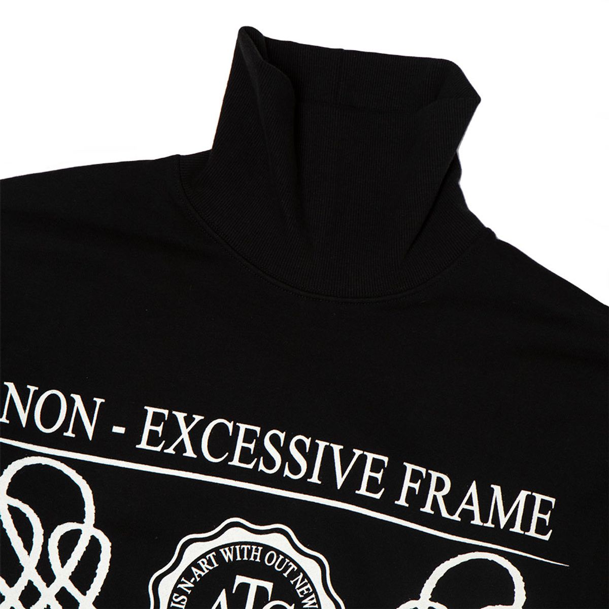 아르스 콘택트(ARSCONTACT) AC NECK SWEAT SHIRTS.BLACK