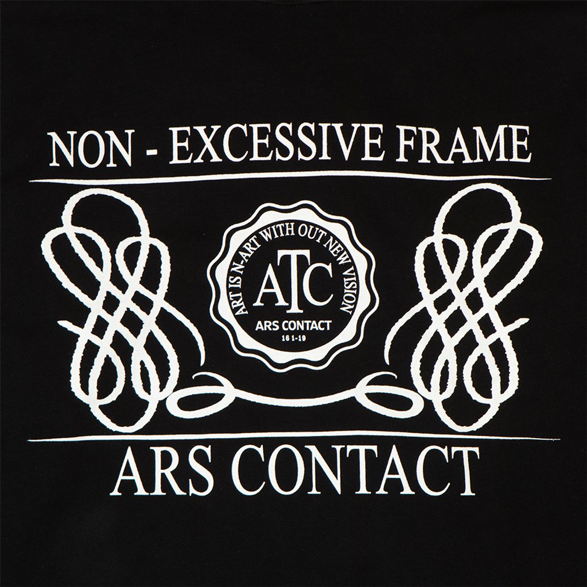 아르스 콘택트(ARSCONTACT) AC NECK SWEAT SHIRTS.BLACK