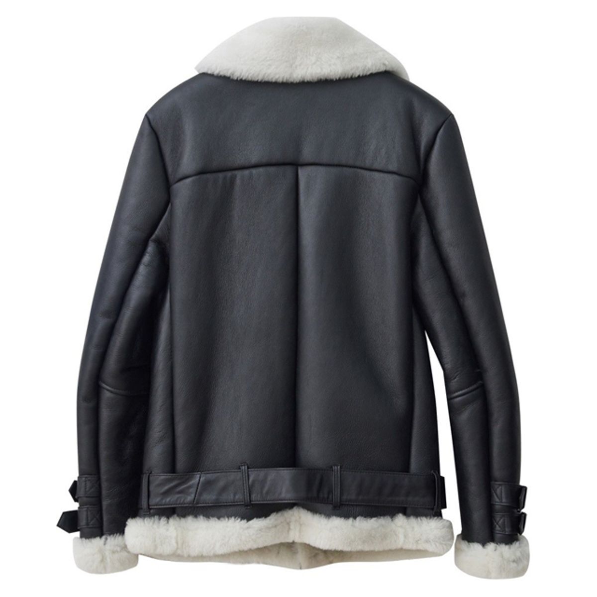 스트라이크(STRIKE) 램스킨 무톤 라이더 재킷 (BLACK)