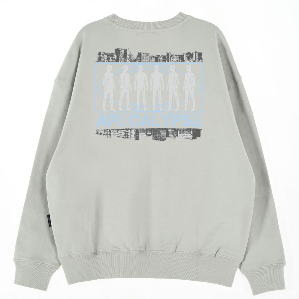 아스트랄 프로젝션(ASTRAL PROJECTION) 오버핏 드롭숄더 아포칼립스 시티 맨투맨_민트