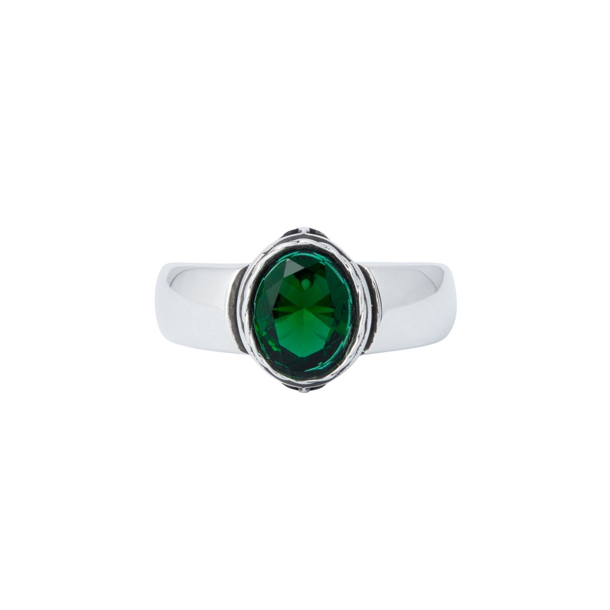 스팅925(STING925) HighLIfe Oval Emerald Ring