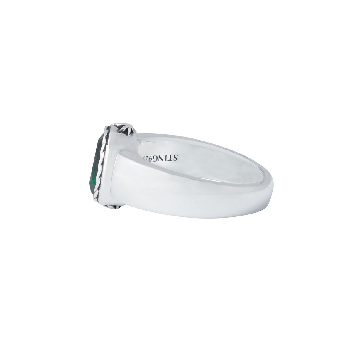 스팅925(STING925) HighLIfe Oval Emerald Ring