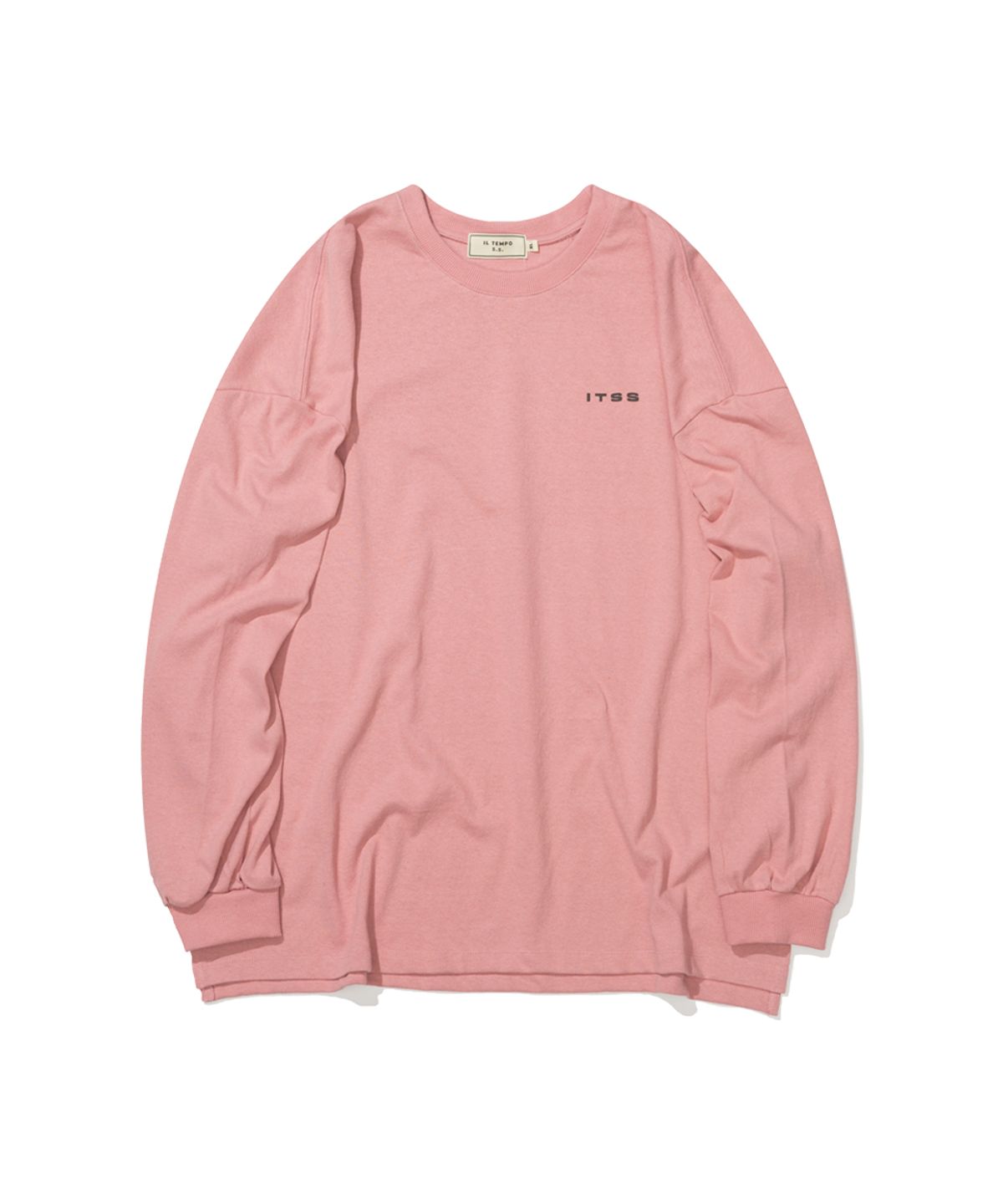 일템포셀렉샵(IL TEMPO SELECT SHOP) 빈티지 오버핏 긴팔티 핑크