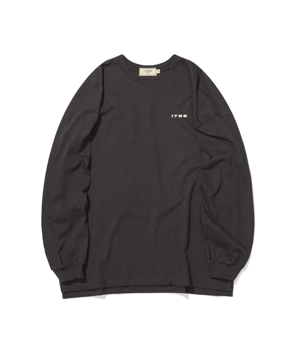 일템포셀렉샵(IL TEMPO SELECT SHOP) 빈티지 오버핏 긴팔티 차콜그레이
