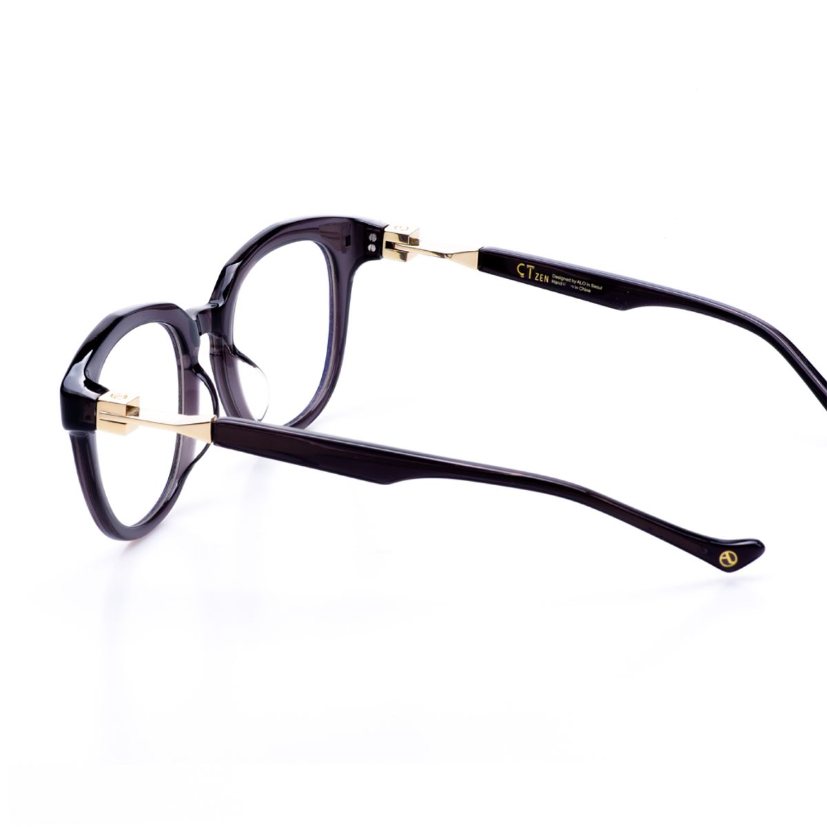 알로아이웨어(ALO EYEWEAR) [ALO:CTZEN] CI7602A C2 브로드 세미오버사이즈 다크그레이 뿔테 안경