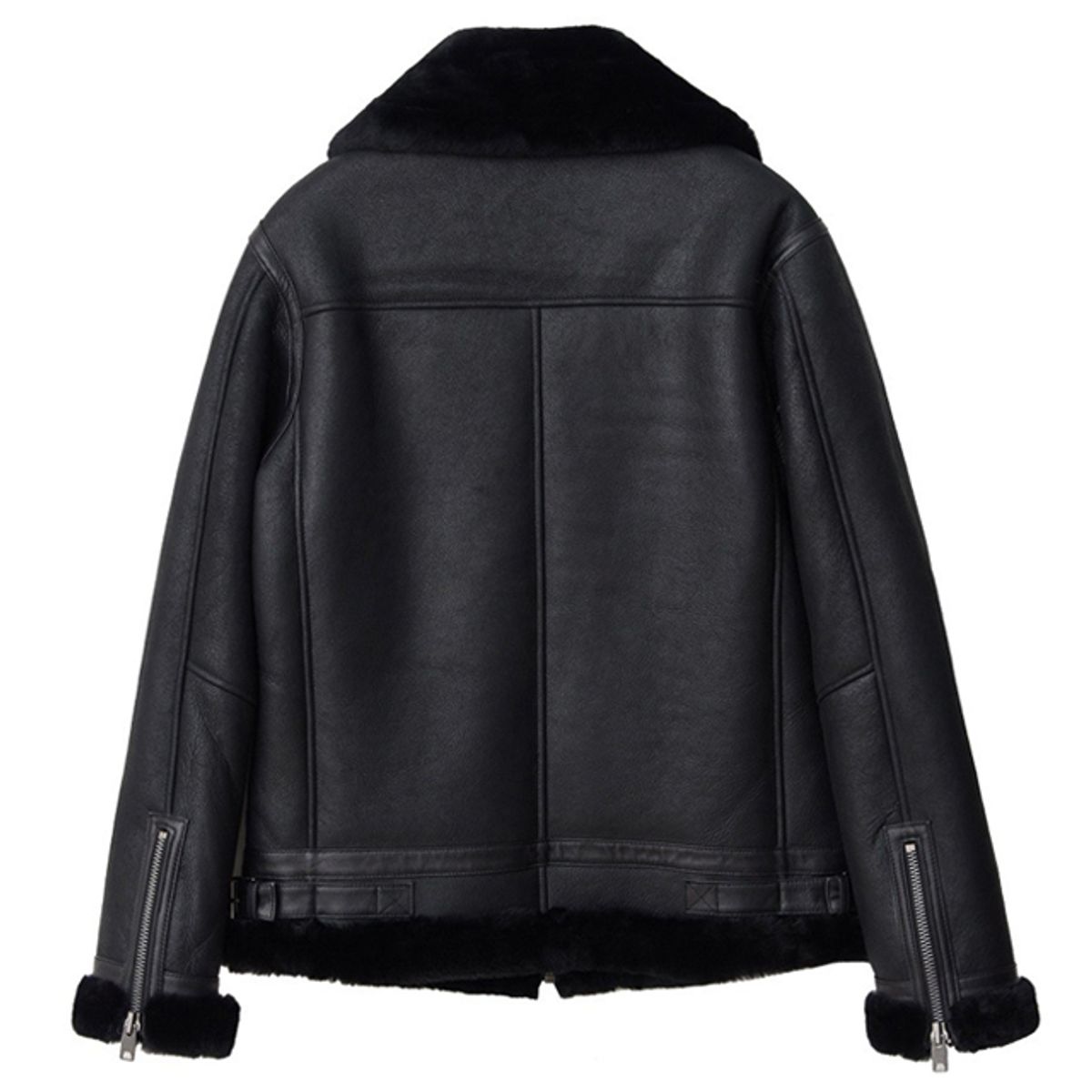 스트라이크(STRIKE) 디벨로프드 램스킨 무톤 재킷 (BLACK)