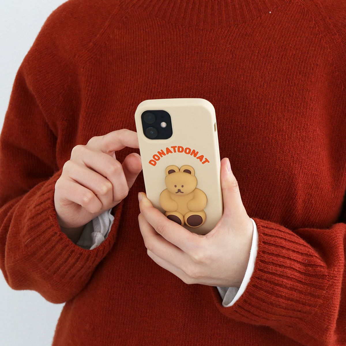 브런치브라더(BRUNCH BROTHER) DONATDONAT 베어 실리콘 케이스 iPhone13