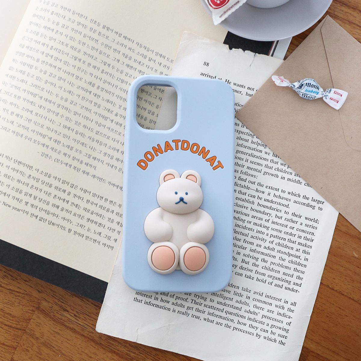 브런치브라더(BRUNCH BROTHER) DONATDONAT 베어 실리콘 케이스 iPhone13
