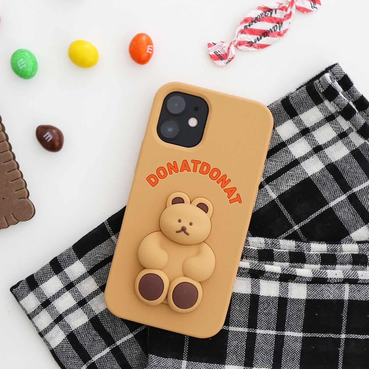 브런치브라더(BRUNCH BROTHER) DONATDONAT 베어 실리콘 케이스 iPhone13