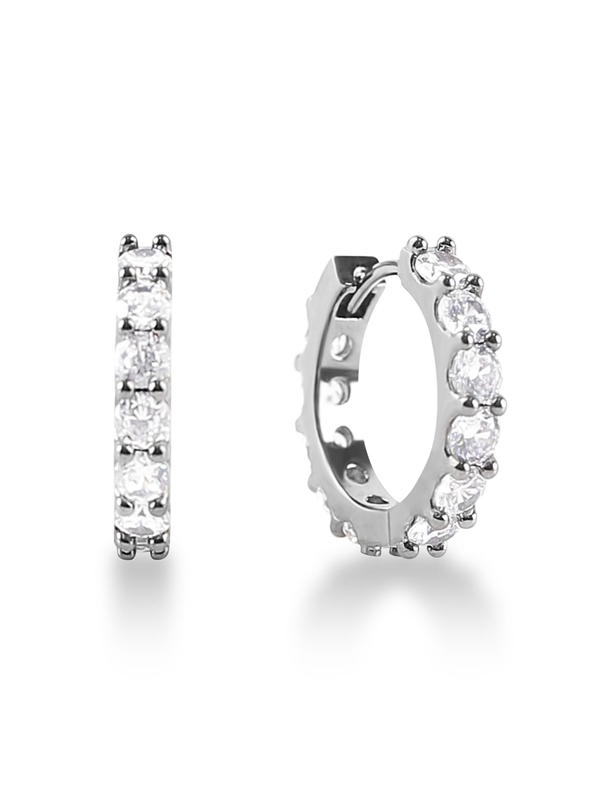 마씨에르(MACIER) [S925] 3.5mm 테니스 귀걸이 (실버)