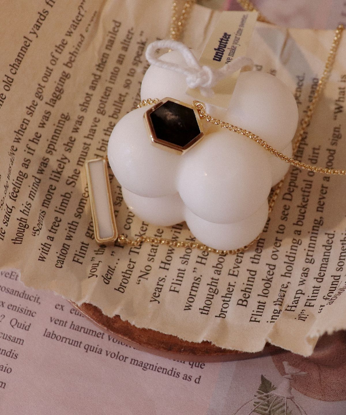 리타모니카(RITA MONICA) Formica Layered Necklace Hexagon