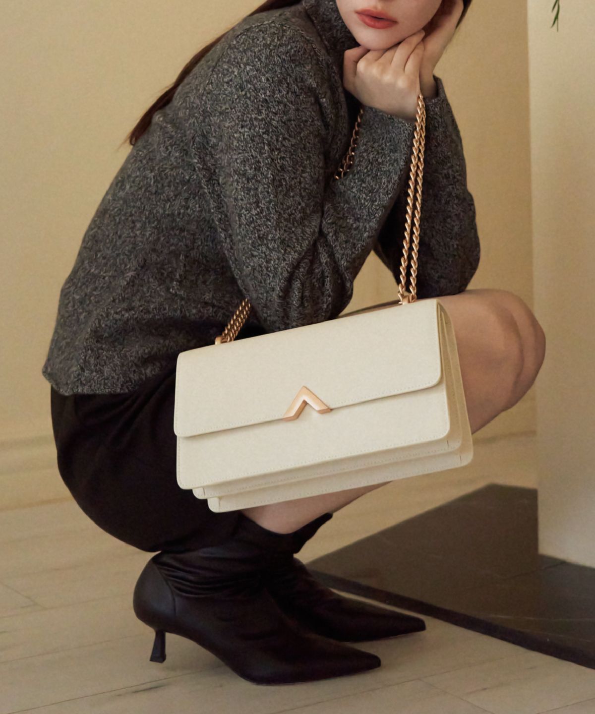 벨류엣(VALLUAT) Edero bag_White Beige