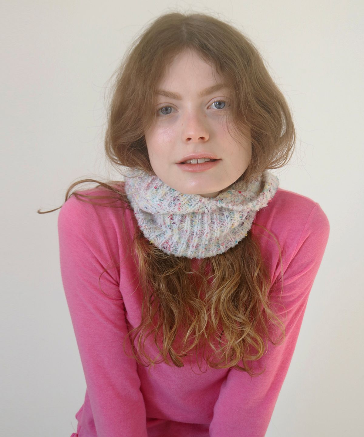 시눈(SINOON) MOUSSE KNIT BALACLAVA (CANDY)