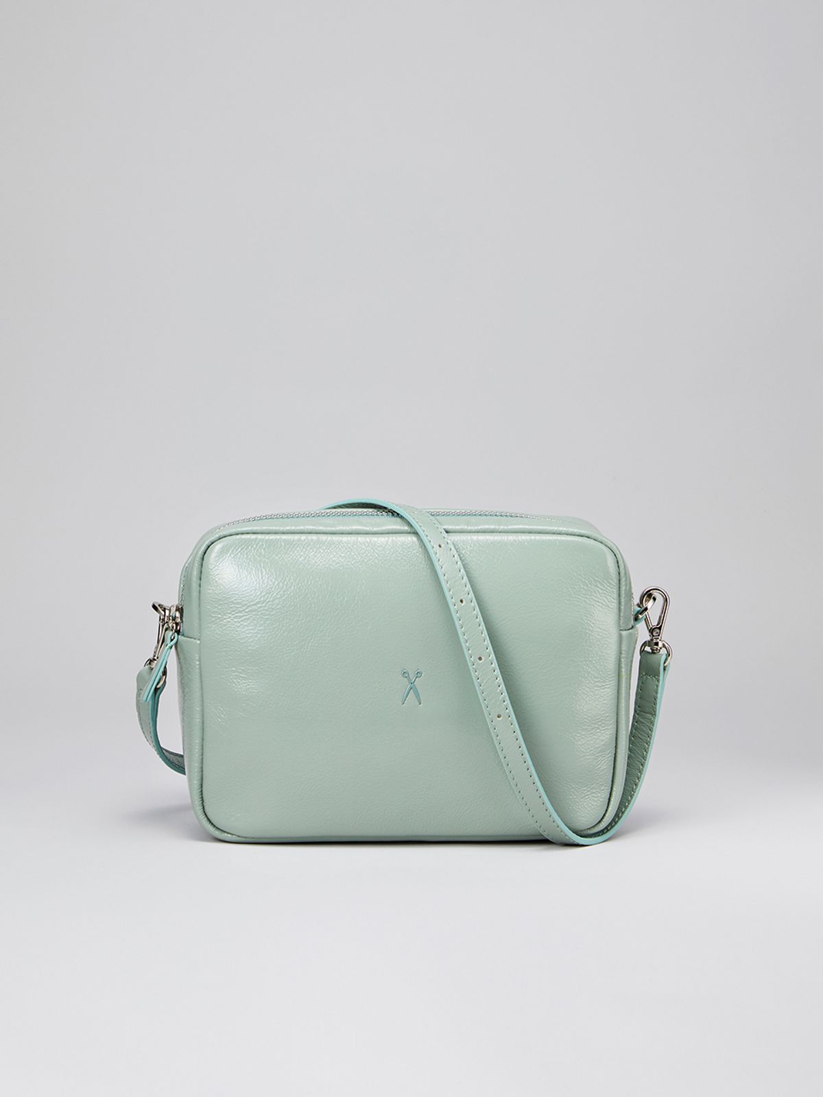조셉앤스테이시(JOSEPH&STACEY) OZ Mini Square Bag With Chain Iceberg Green